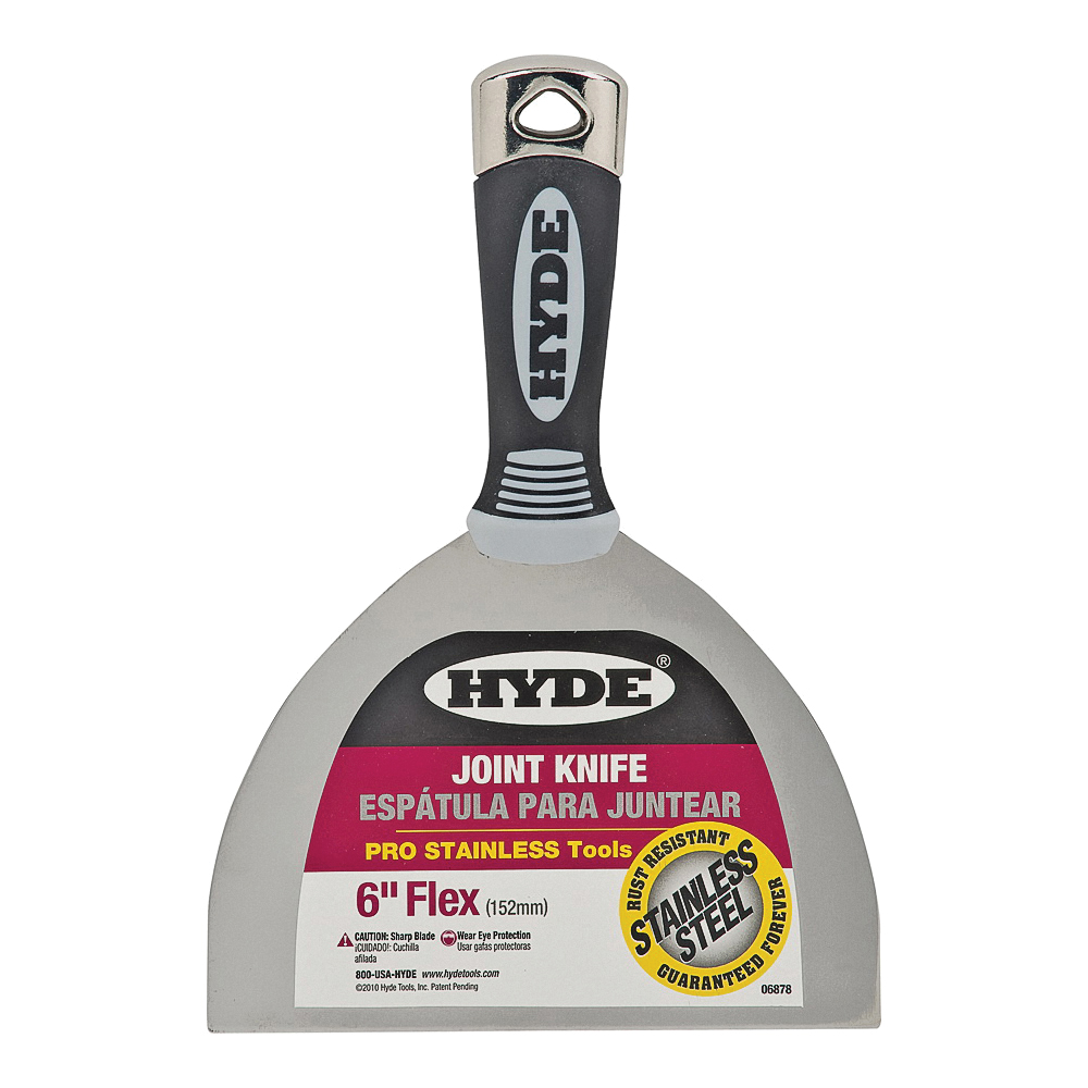 Pro Stainless 06878 Joint Knife, 6 in W Blade, 4-3/16 in L Blade, Stainless Steel Blade, Flexible Blade