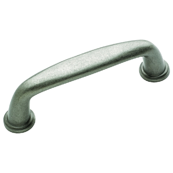 Kane Series BP53701WN Cabinet Pull, 3-5/8 in L Handle, 5/8 in H Handle, 1-1/8 in Projection, Zinc