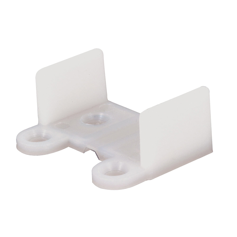 Prime-Line N 6565 Door Guide, Plastic, White, Floor Mounting - 2
