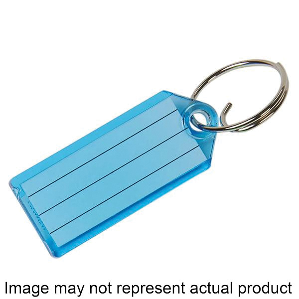 Hy-Ko KB141 Key Identification Tag with Wire Ring, Plastic, 50 pc Bag, Assorted