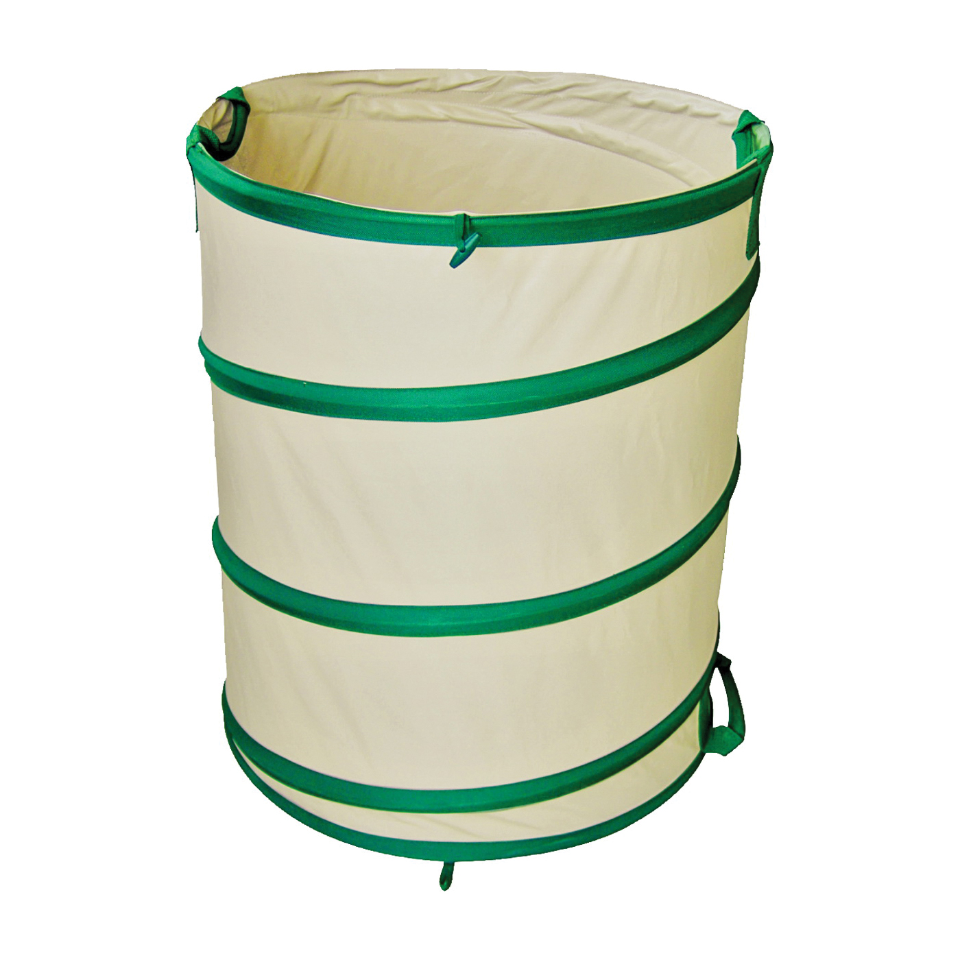 Landscapers Select GB-6001-3L Pop-Up Garden Bag, 27 in L, 2 in H x 22 in Dia, 45 gal, PVC, Beige