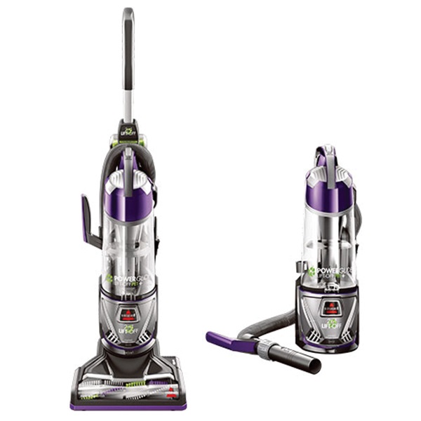 BISSELL PowerGlide Lift-Off 2043 Vacuum Cleaner, Multi-Level Filter, 30 ft L Cord, Grapevine Purple Housing - 2