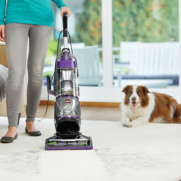 BISSELL PowerGlide Lift-Off 2043 Vacuum Cleaner, Multi-Level Filter, 30 ft L Cord, Grapevine Purple Housing - 4