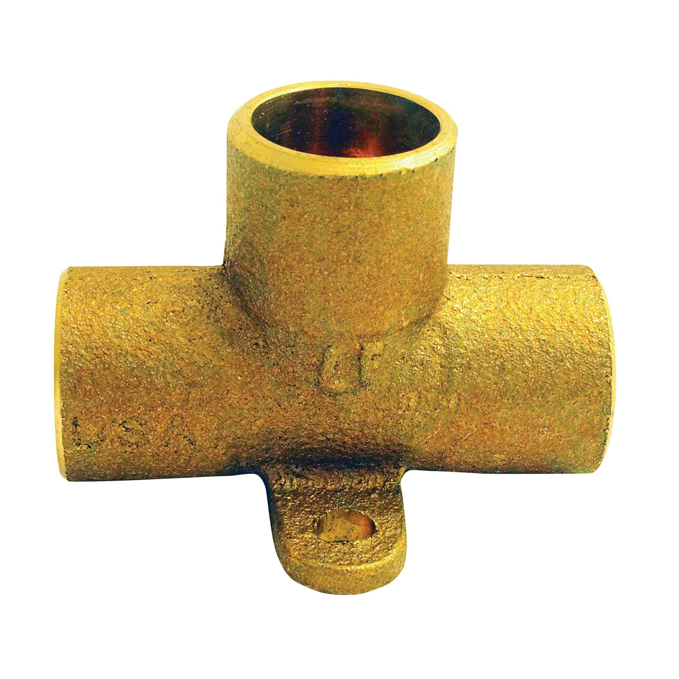 10156950 Pipe Tee, 1/2 in, Sweat, Copper, with Mount