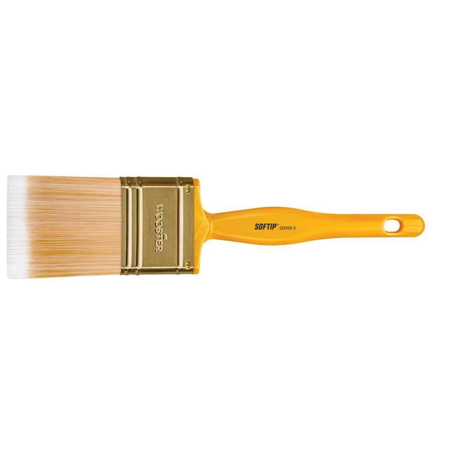 Softip Q3108-1 Paint Brush, 1 in W, Flat Brush, 2-1/8 in L Bristle, Polyester Bristle