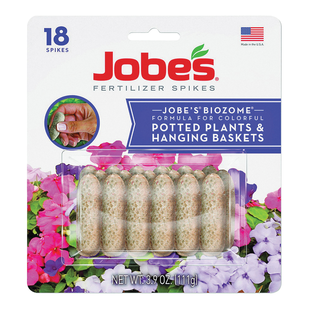 06100 Potted Plant & Hanging Baskets Fertilizer Spikes, 18 Packs