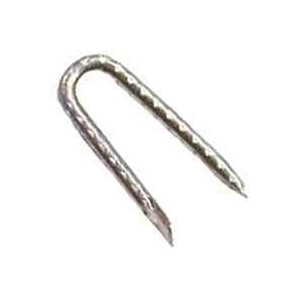 0051038 Poultry Net Staple, 3/16 in W Crown, 13 ga, Galvanized Steel