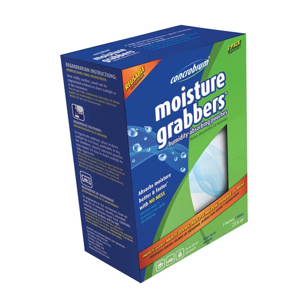 745-3276 Moisture Grabber, 27.6 oz Pouch, Solid, Odorless