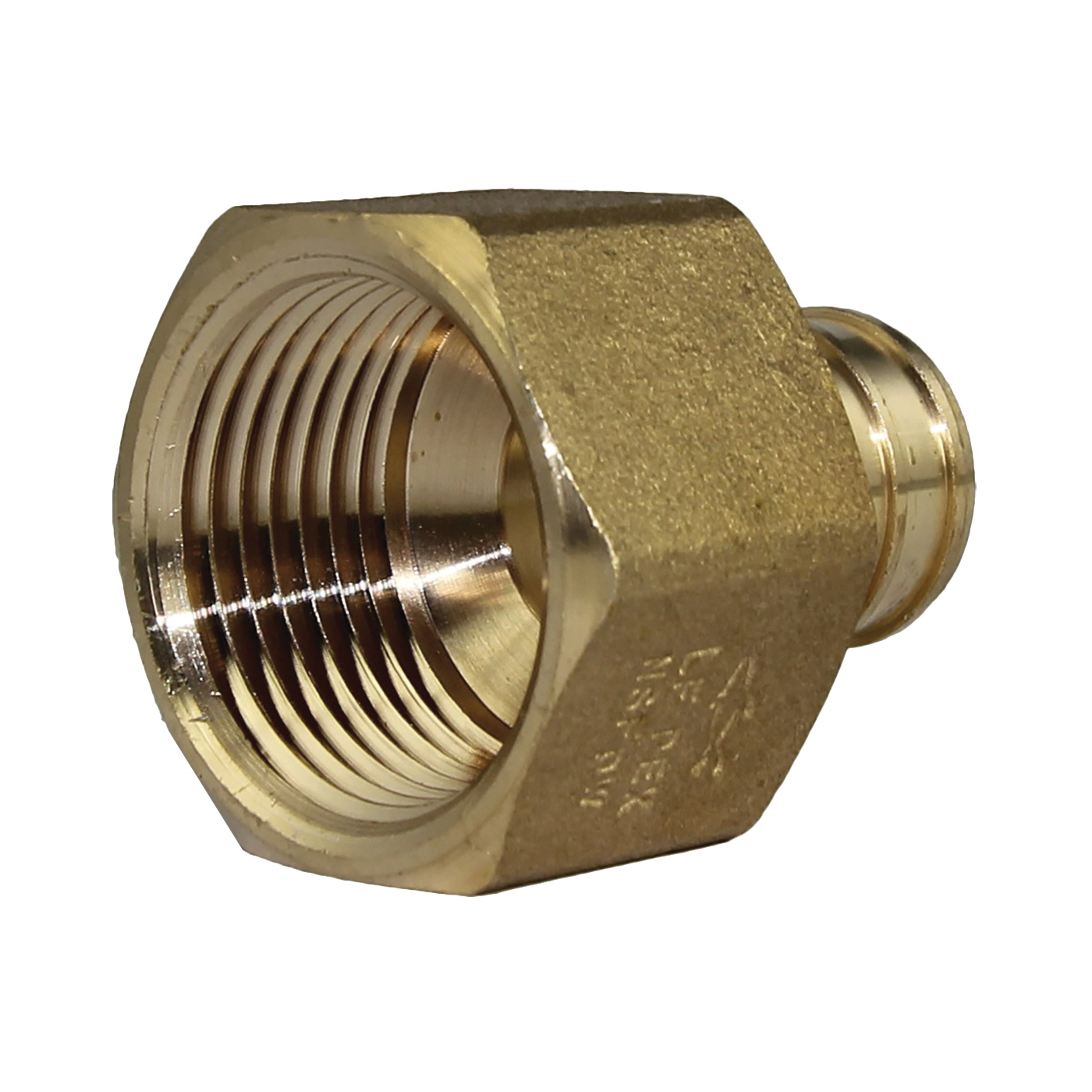 UC094LFA Pipe Adapter, 1 in, PEX Barb x FNPT, DZR Brass, 200 psi Pressure