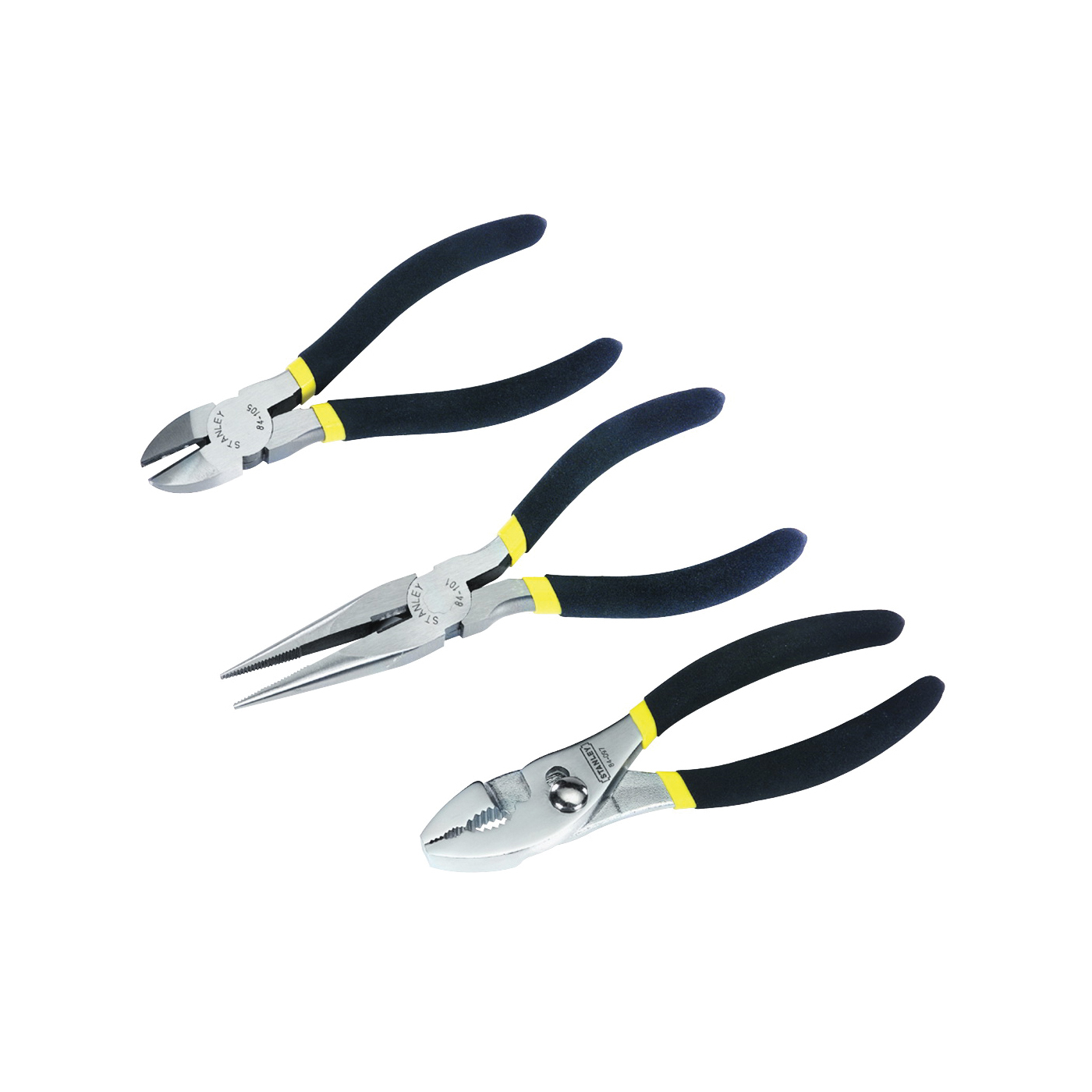 84-114 Plier Set, 3-Piece, Steel, Nickel Chrome