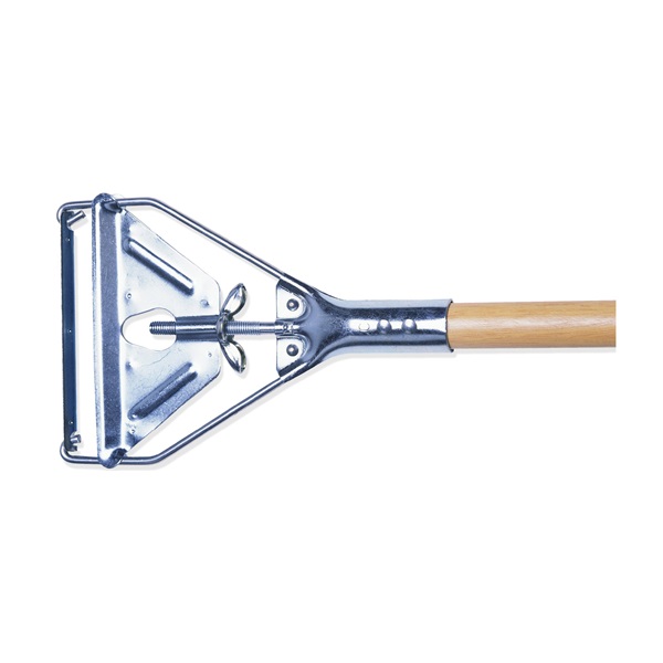 A70902 Wet Mop Handle, 1-1/8 in Dia, 60 in L, Wood