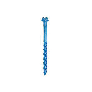 24305 Screw Anchor, 1-3/4 in L, Hex Drive, Steel, Climaseal, 75 PK, 3/16 in Drive