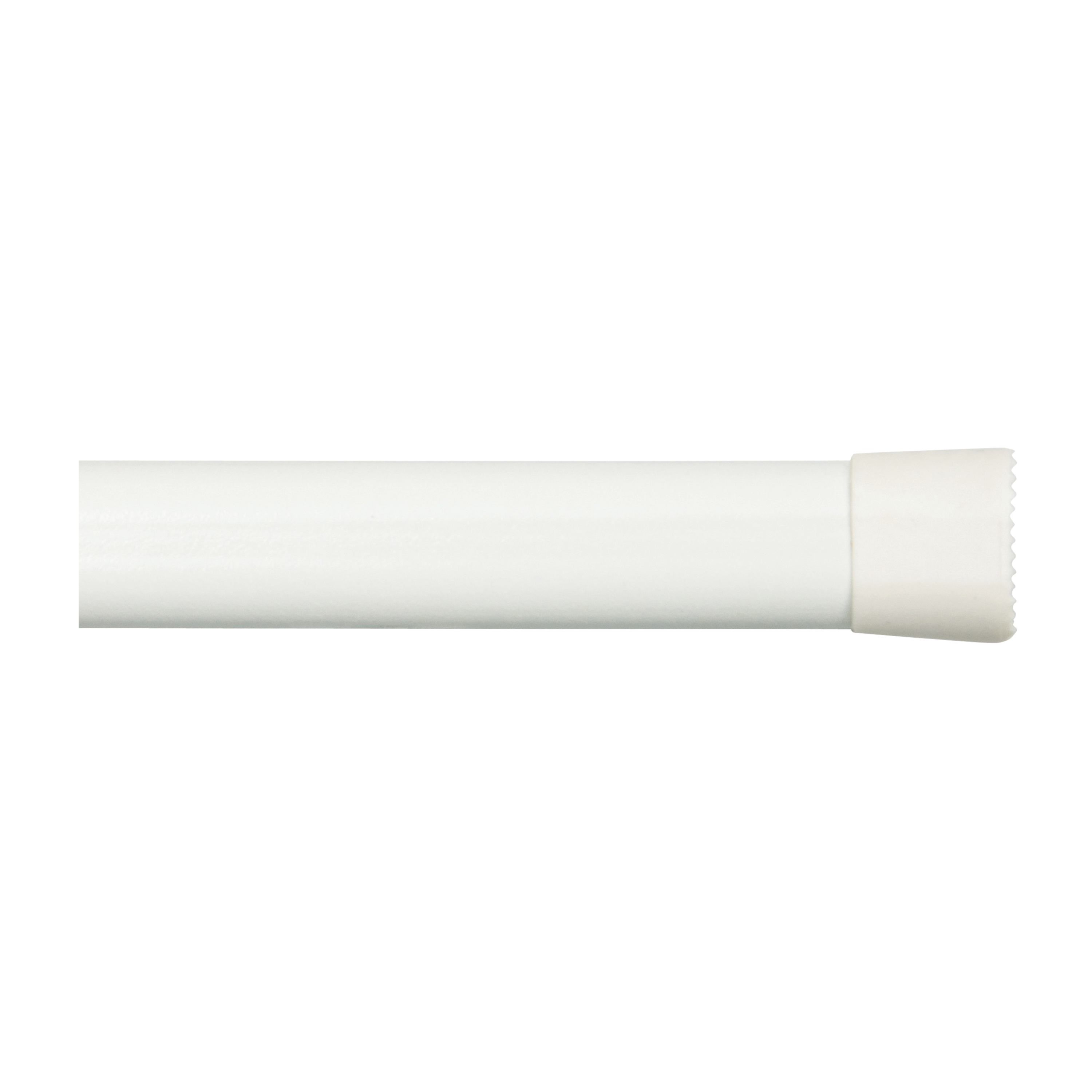 Kenney KN616 Spring Tension Rod, 5/8 in Dia, 22 to 36 in L, Plastic, White - 1