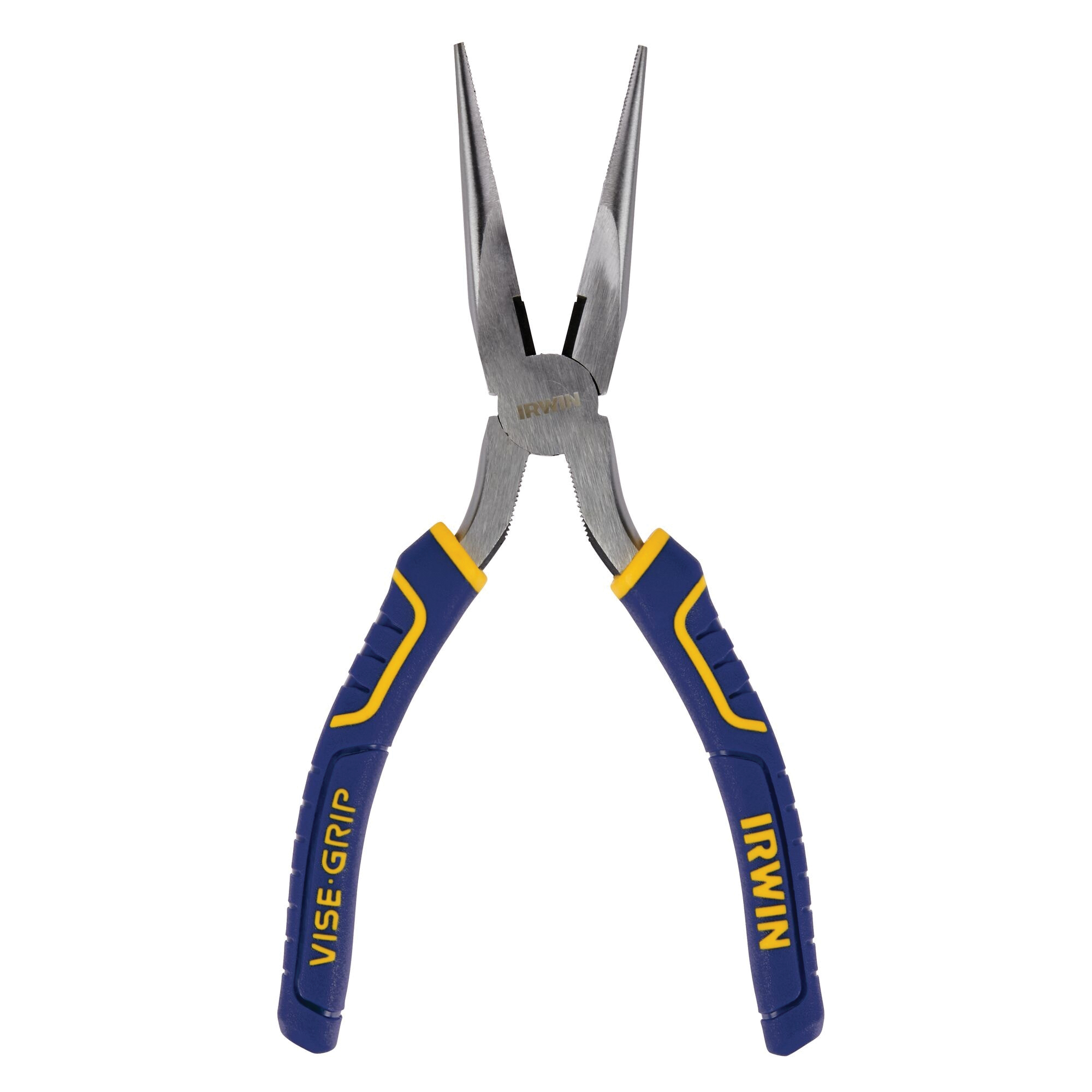 2078218 Nose Pliers, Blue/Yellow Handle, ProTouch Grip Handle, 15/16 in W Jaw, 2-5/16 in L Jaw