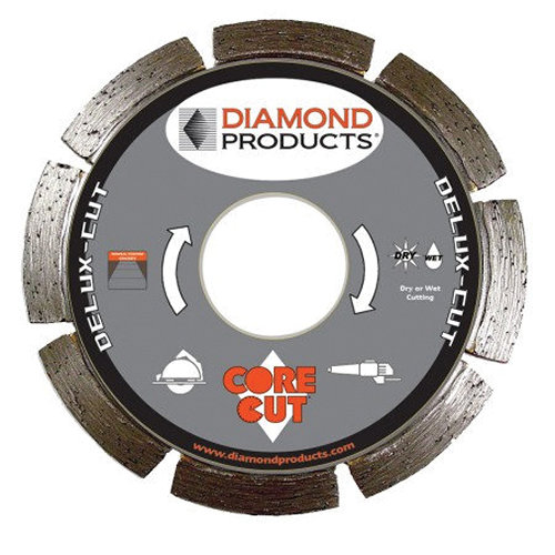 20966 Circular Saw Blade, 4 in Dia, 7/8 in Arbor, 6-Teeth, Diamond Cutting Edge