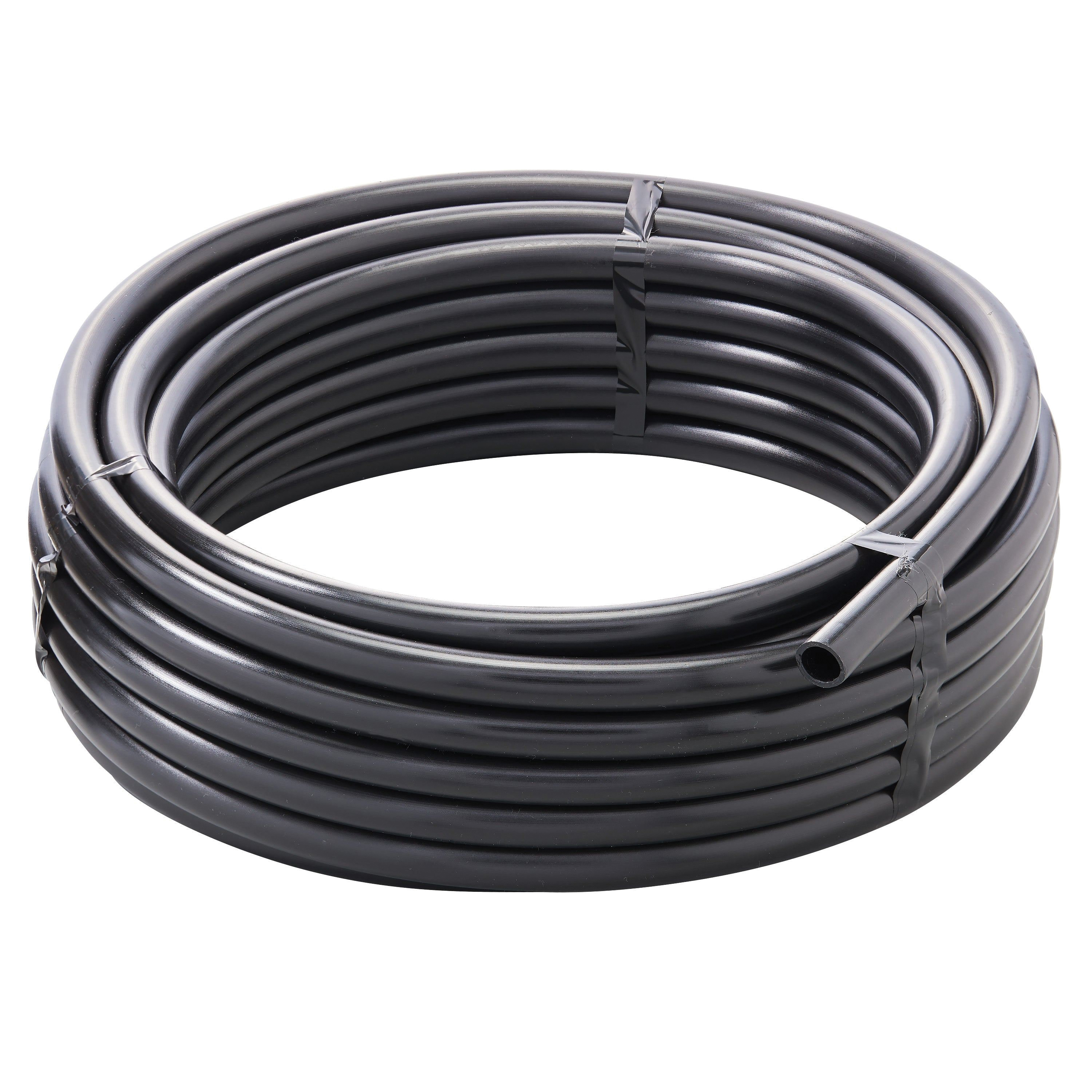 37154 Riser Flexible Pipe, 1/2 in, 50 ft L, Barbed, Polyethylene, Black