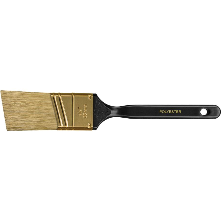 P3970-1-1/2 Paint Brush, 1-1/2 in W, 2-7/16 in L Bristle, Polyester Bristle, Angular Handle