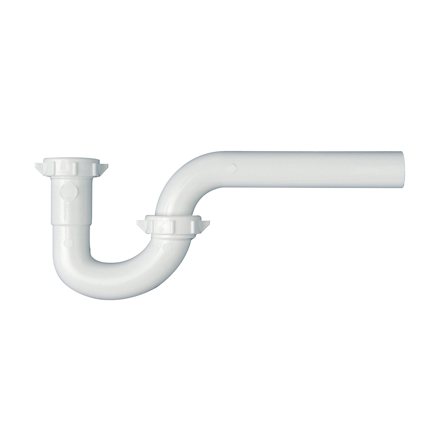 PP941W P-Trap, 1-1/4 in, Slip-Joint, Plastic, White