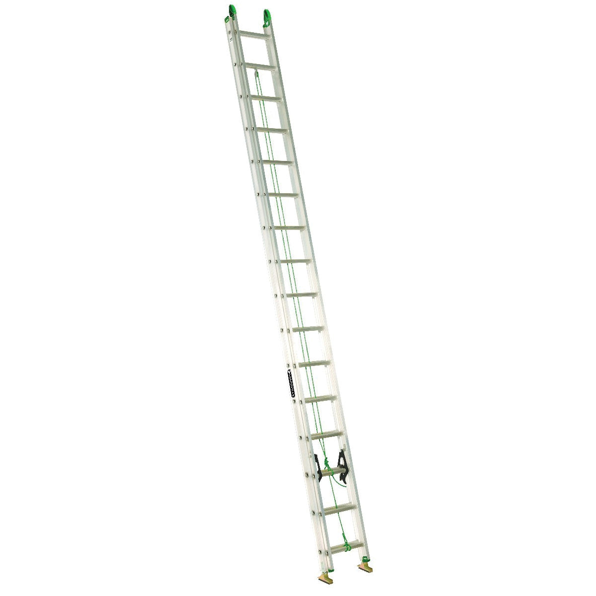 AE4232PG Extension Ladder, 379 in H Reach, 225 lb, 32-Step, 1-1/2 in D Step, Aluminum