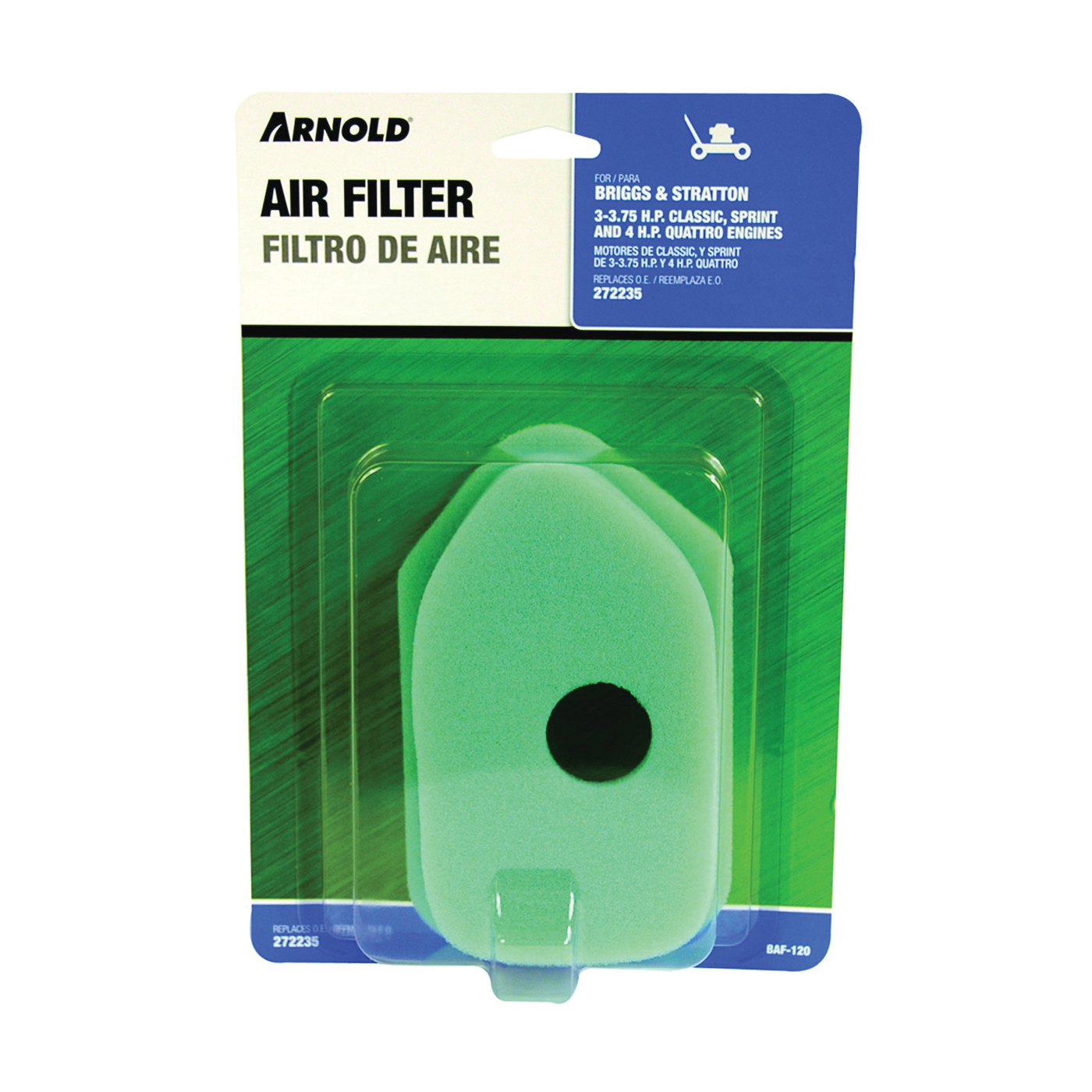 ARNOLD BAF-120 Replacement Air Filter, Foam Filter Media - 1