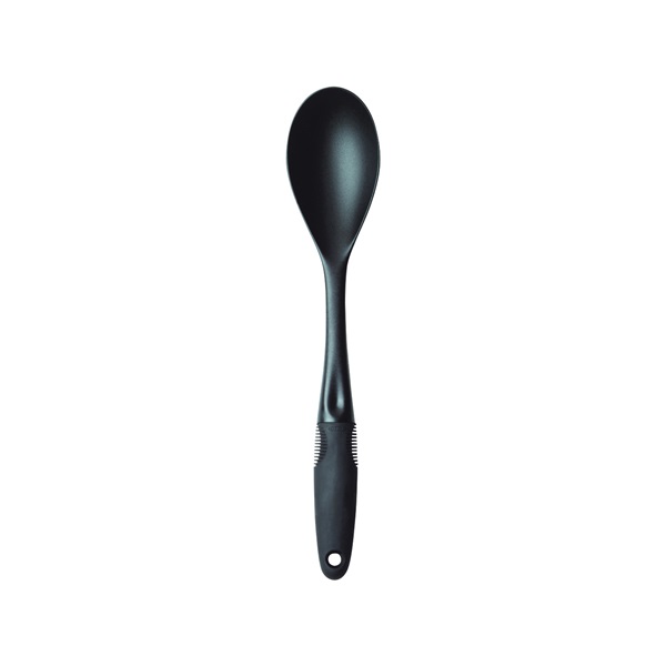 1190600 Non-Stick Spoon, 13 in OAL, Nylon, Black