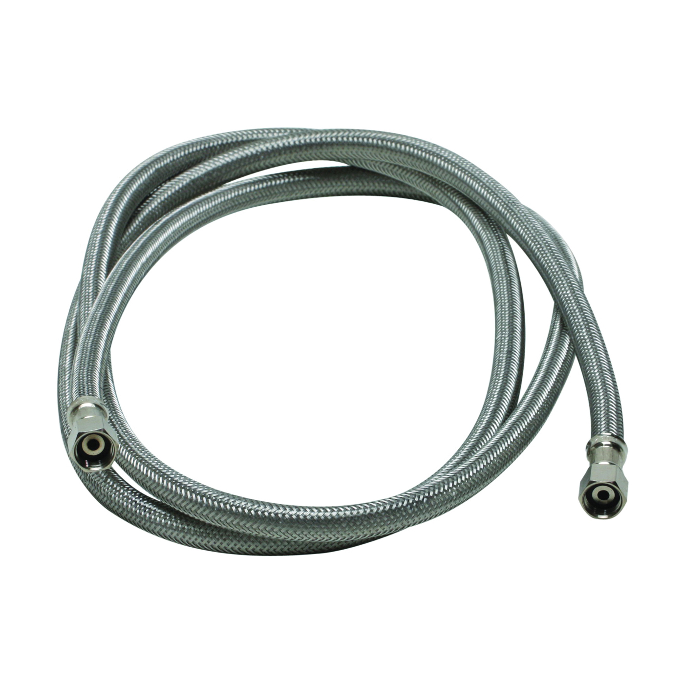 12IM72 Icemaker Connector, 1/4 in, Compression, Polymer/Stainless Steel, 72 in L