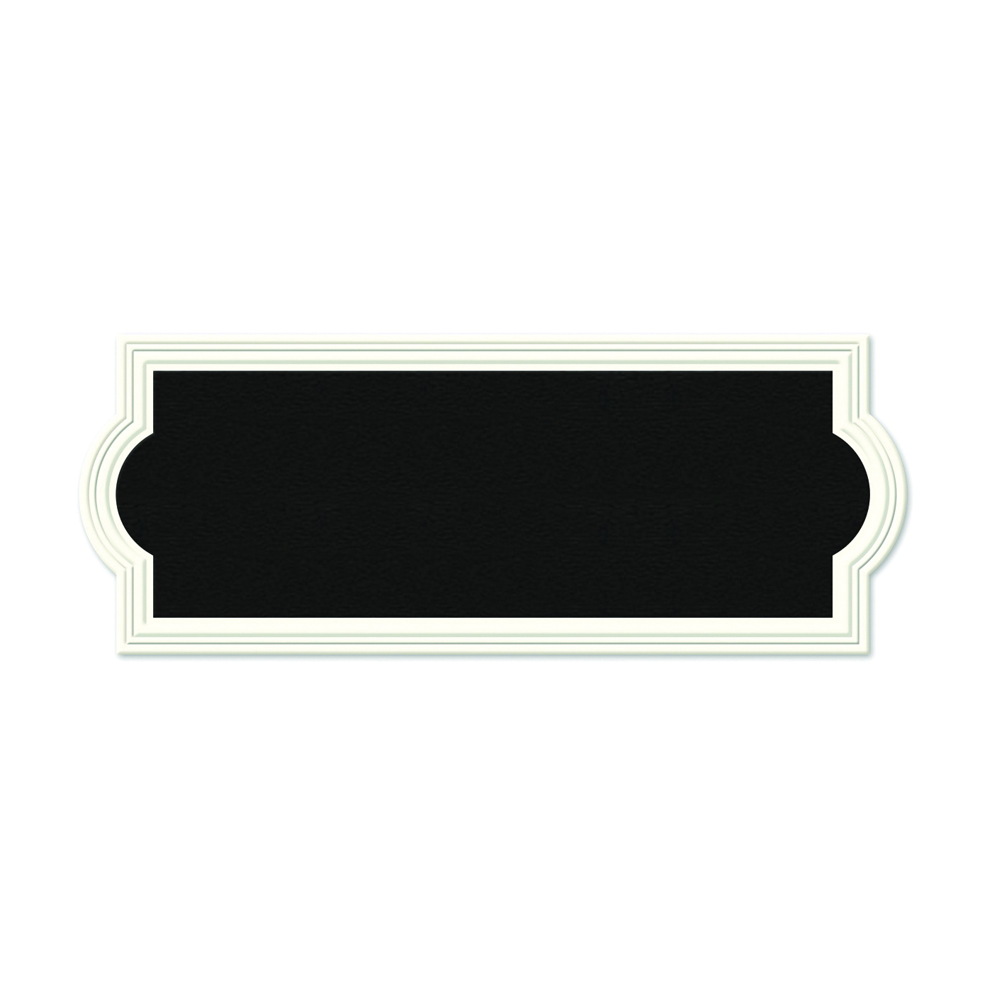AK-461 Address Plaque, Rectangular, Plastic, Off-White