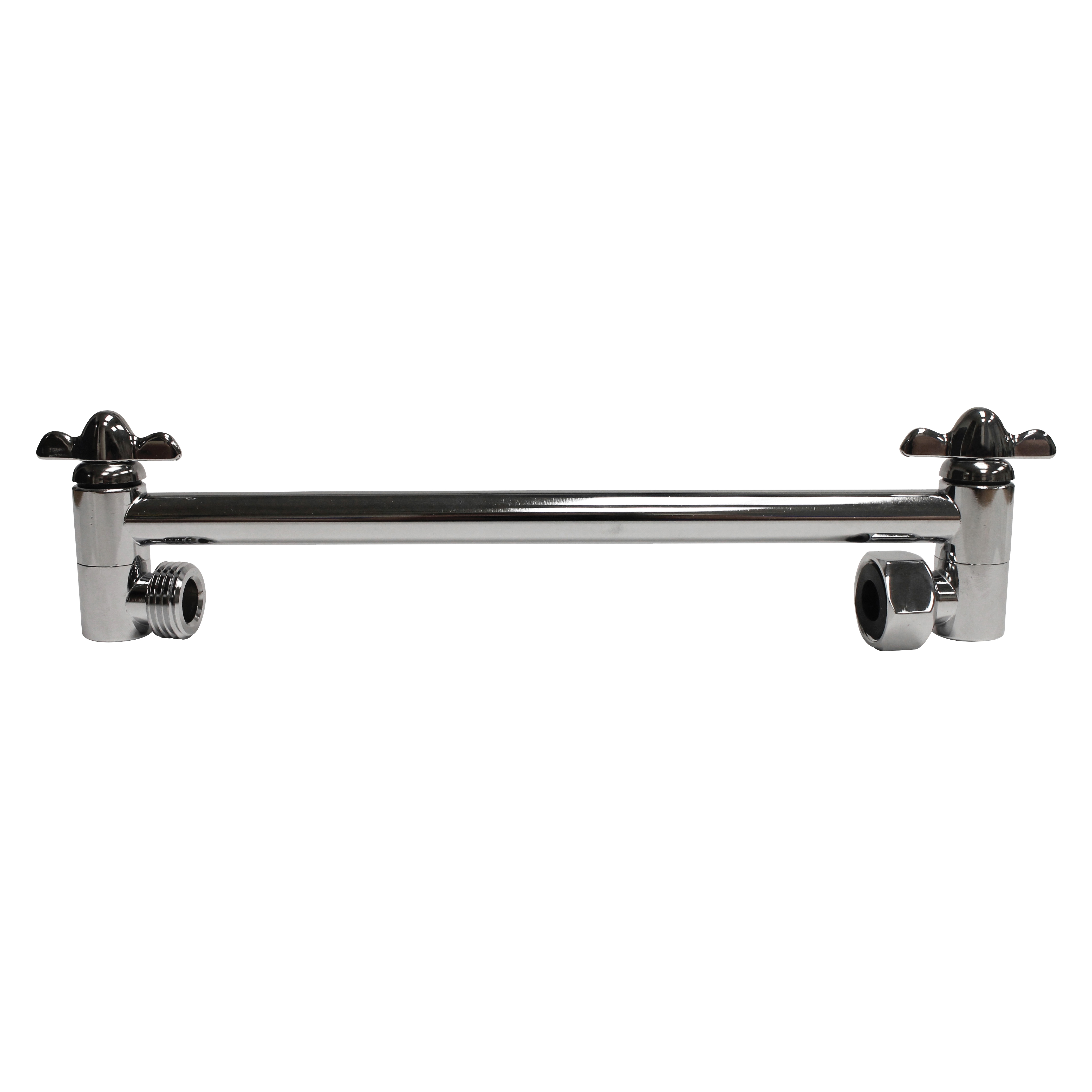 PP825-09 Shower Arm, 11 in L, Brass, Chrome-Plated