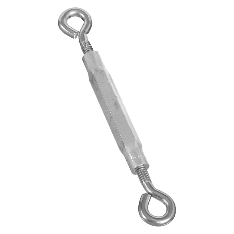 2171BC Series N221-838 Turnbuckle, 110 lb Working Load, 1/4-20 Thread, Eye, 7-1/2 in L Take-Up