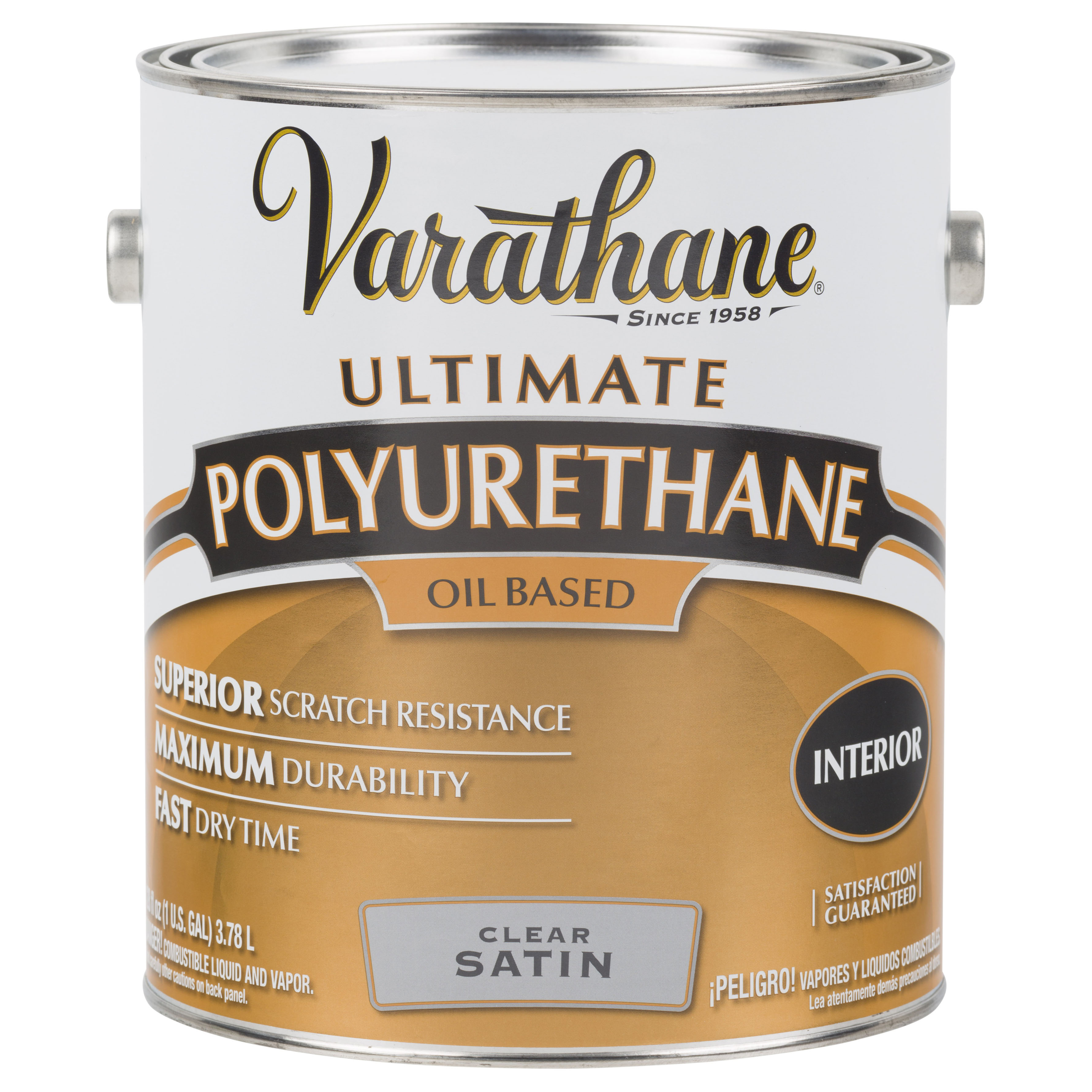 9132 Polyurethane, Oil Base, Clear, Liquid, 1 gal Can, 0.958 Specific Gravity