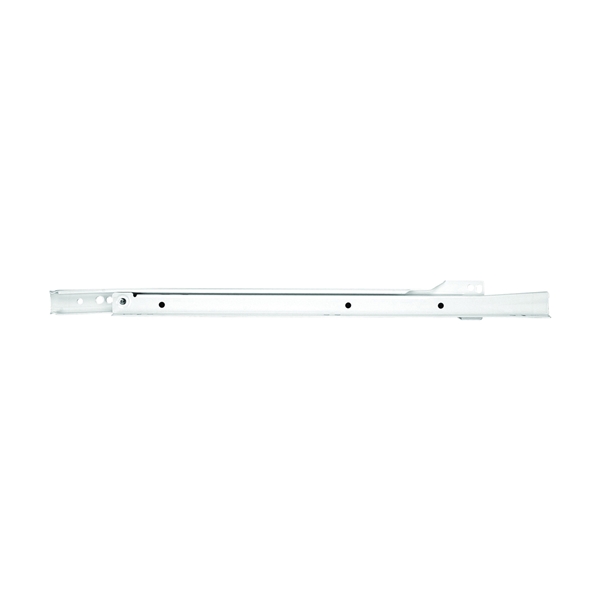 1805H WH 400 Drawer Slide, 75 lb, 400 mm L Rail, 12.5 mm W Rail, Steel