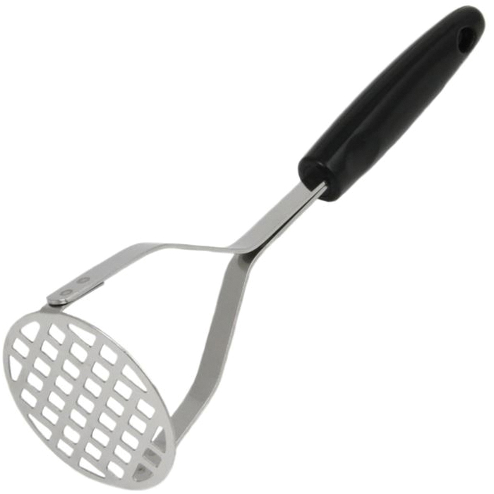 12923 Potato Masher, Stainless Steel Head, Black Handle