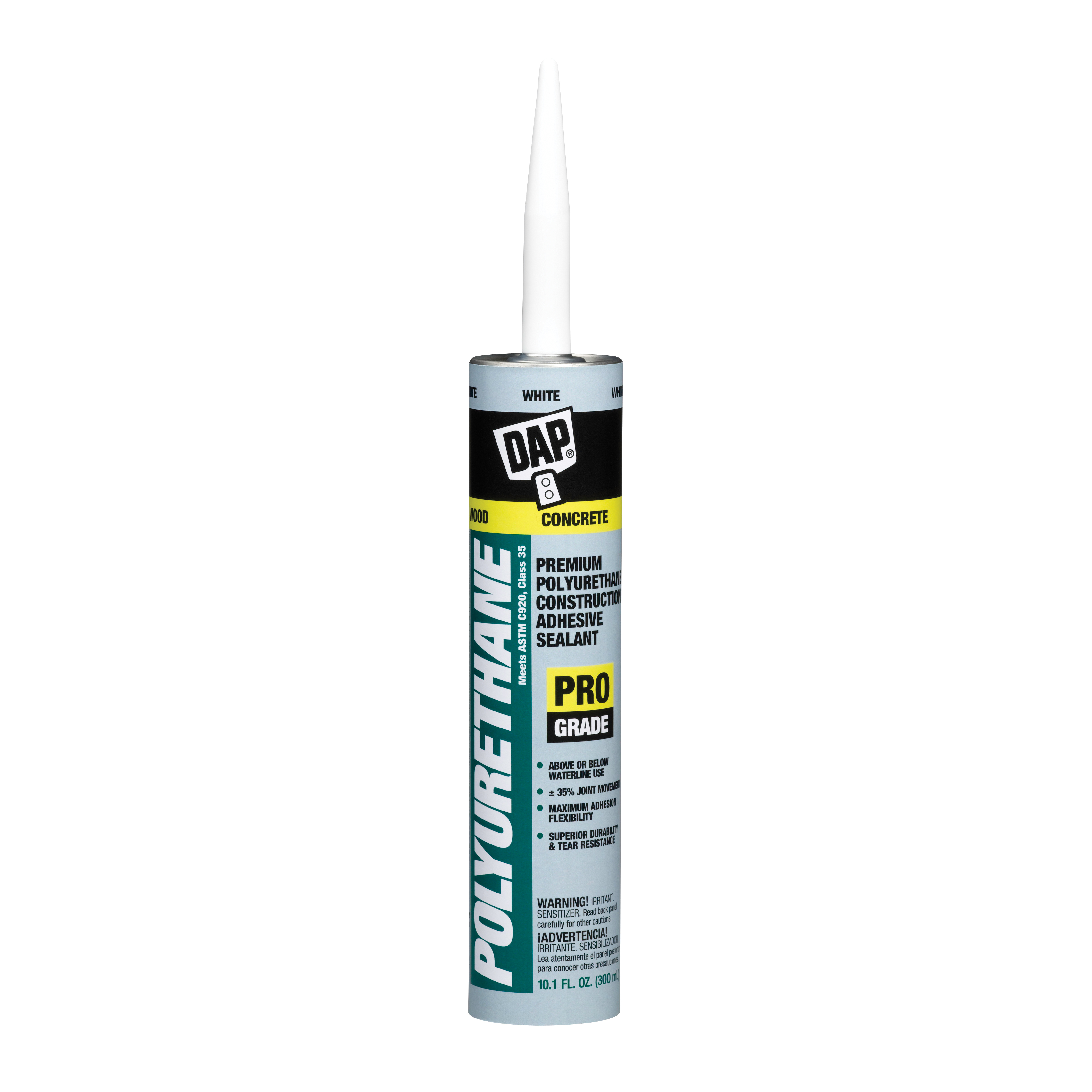 Dap 18810 Sealant, White, 4 to 7 Days Curing, 10.1 fl-oz, Cartridge