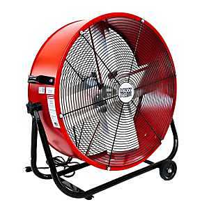 BF24TF Tilt Fan, 120 V, 2-Speed, 1750 to 3200 cfm Air, Yellow