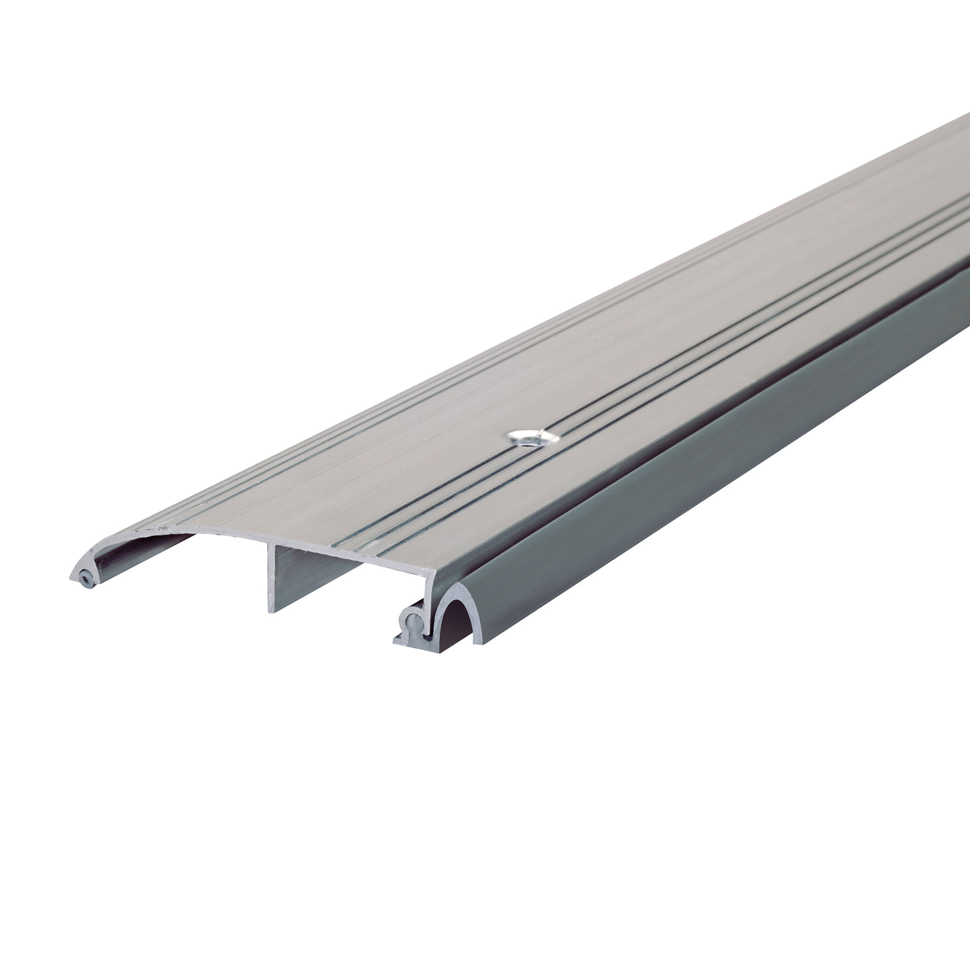 08433 Heavy-Duty Outswing Door Threshold, 36 in L, 3-3/16 in W, Low Profile, Aluminum, Silver