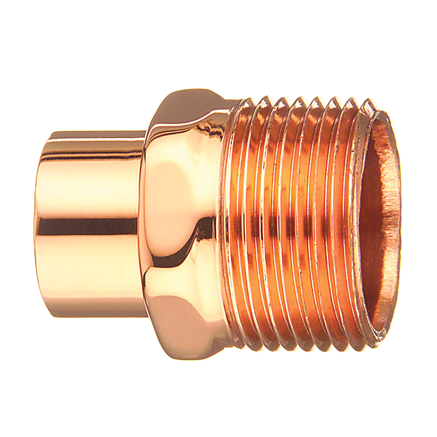 104-2 Series 30436 Street Pipe Adapter, 1/2 in, FTG x MIP, Copper