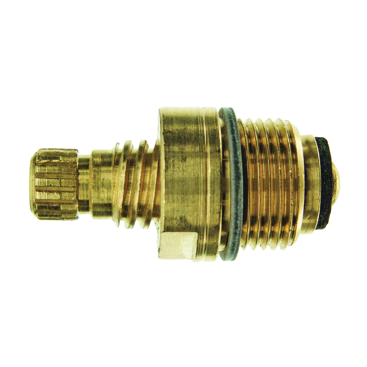 16000B Faucet Stem, Brass, Brass, 1-21/32 in L, For: Model 2J-3C Streamway Two Handle Bath Faucets