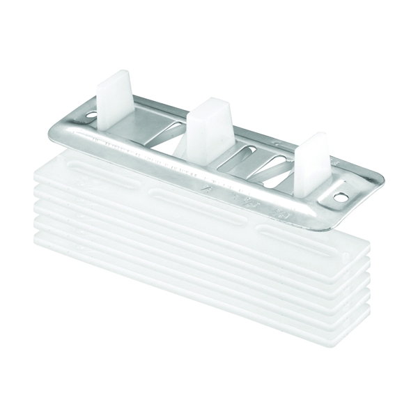 N 6661 Closet Door Guide, Plastic/Steel, White, Floor
