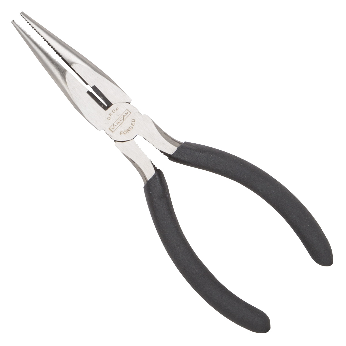 Vulcan JL-NP008 Plier, 6-1/2 in OAL, 1.6 mm Cutting Capacity, 3.9 cm Jaw Opening, Black Handle, 3/4 in W Jaw, 2 in L Jaw - 1