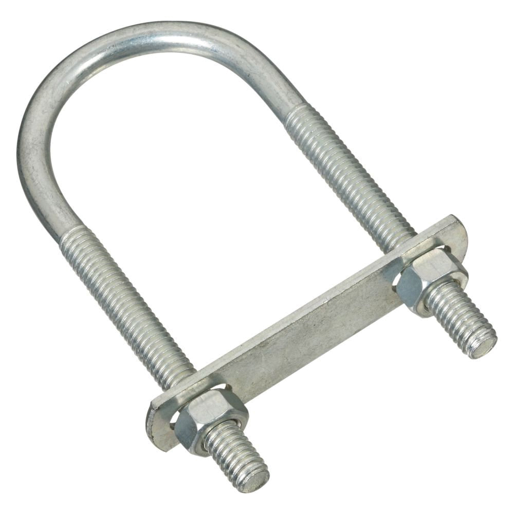 National Hardware N222-158 U-Bolt, 5/16-18 Thread, 2-1/4 in L Thread, Steel, Zinc-Plated - 2