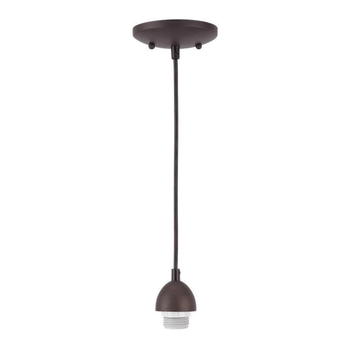 7028500 Mini Pendant Light Fixture, 60 W, 1-Lamp, Incandescent Lamp, Oil-Rubbed Bronze Fixture