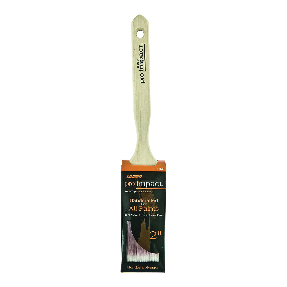 WC 2164-2 Paint Brush, 2 in W, 2-1/2 in L Bristle, Polyester Bristle, Sash Handle