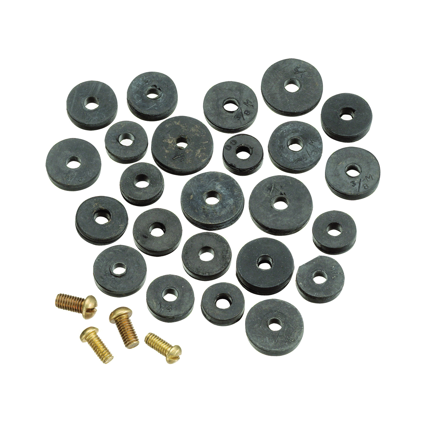 PP805-20 Flat Faucet Washer Assortment, Rubber