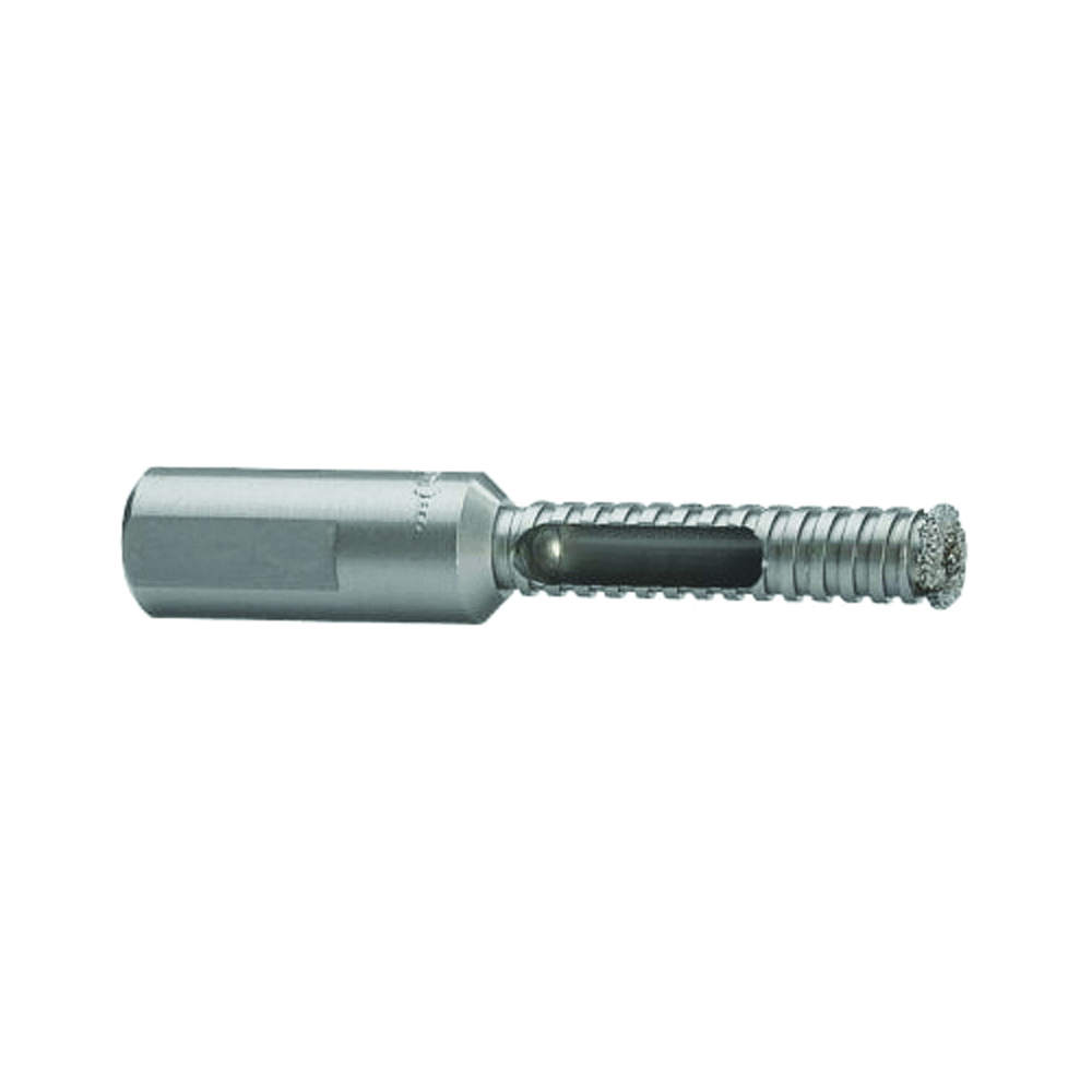 Diamond 121074DGDS Hole Saw, 1/4 in Dia, 1-1/8 in D Cutting, 3/8 in Arbor, Diamond Cutting Edge