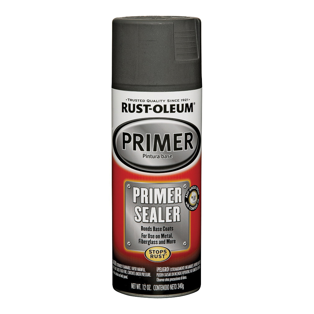 249321 Spray Primer, Light Gray, 12 oz, Can