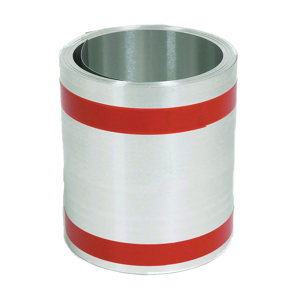 70404 Roll Valley Flashing, 10 ft L, 4 in W, Galvanized Steel, Silver