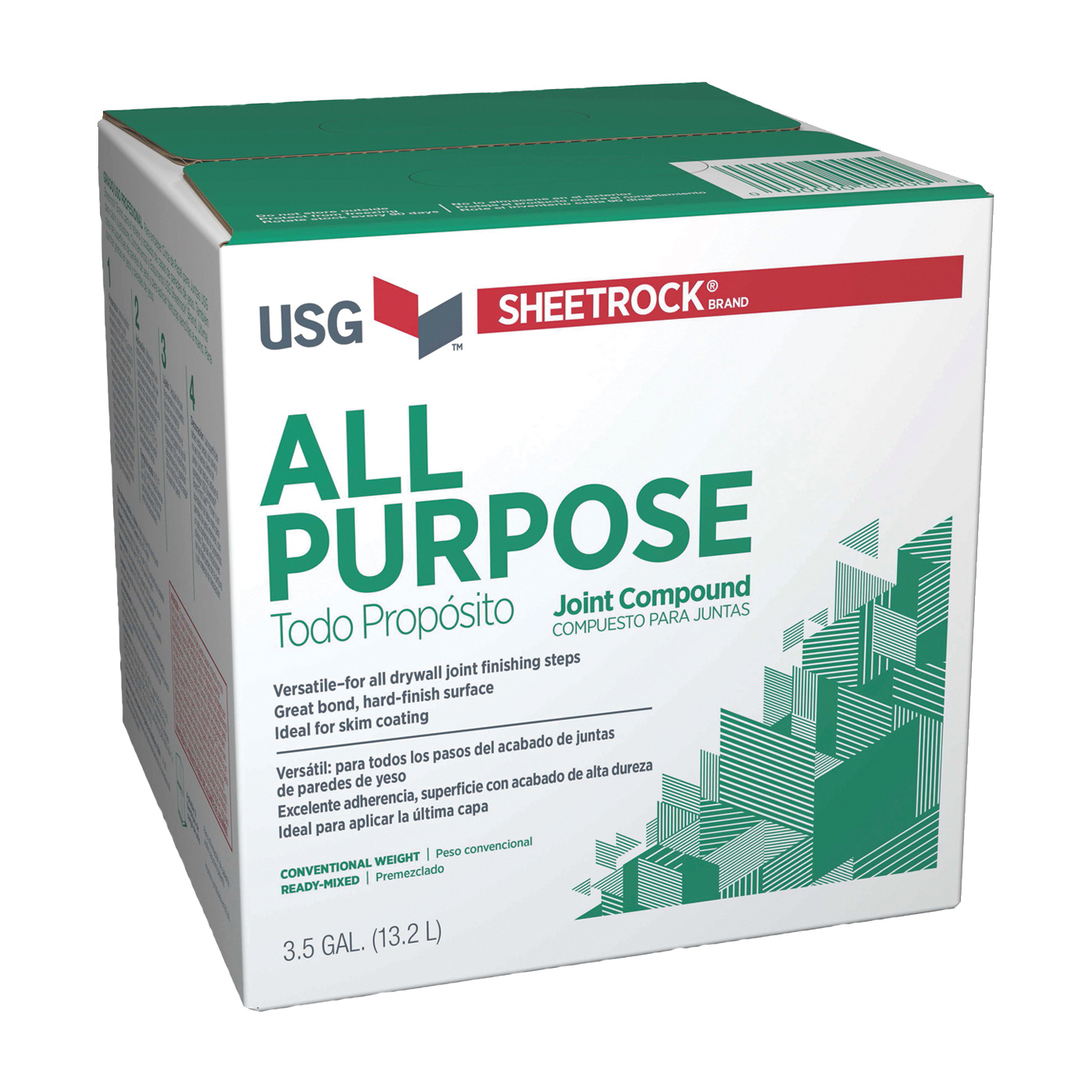 380122048 All-Purpose Joint Compound, Paste, Off-White, 3.5 gal