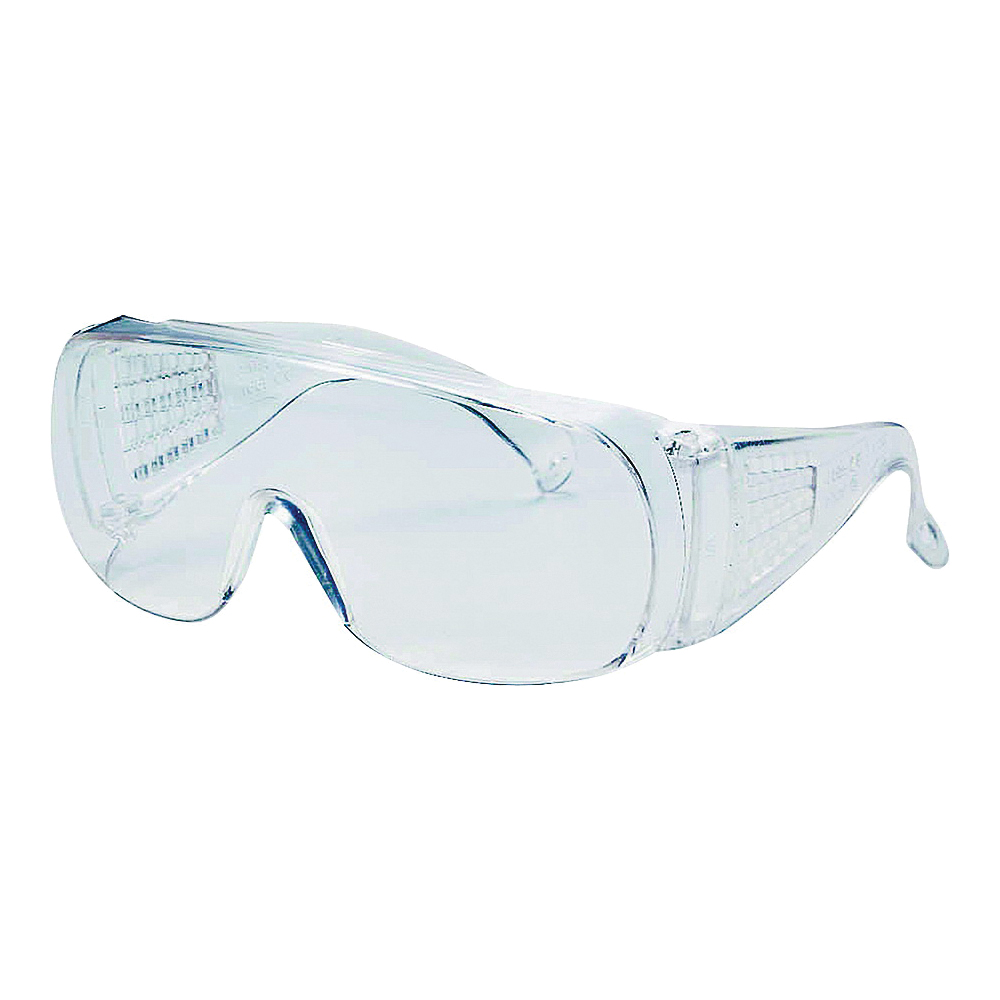 25646 Safety Glasses, Anti-Fog Lens, Plastic Frame, Polycarbonate Lens, Clear Frame