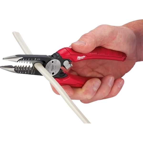 Milwaukee 48-22-3079 Wire Plier, 7-3/4 in OAL, 1-1/2 in Jaw Opening, Black/Red Handle, Durable Grips Handle - 3