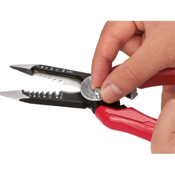 Milwaukee 48-22-3079 Wire Plier, 7-3/4 in OAL, 1-1/2 in Jaw Opening, Black/Red Handle, Durable Grips Handle - 4